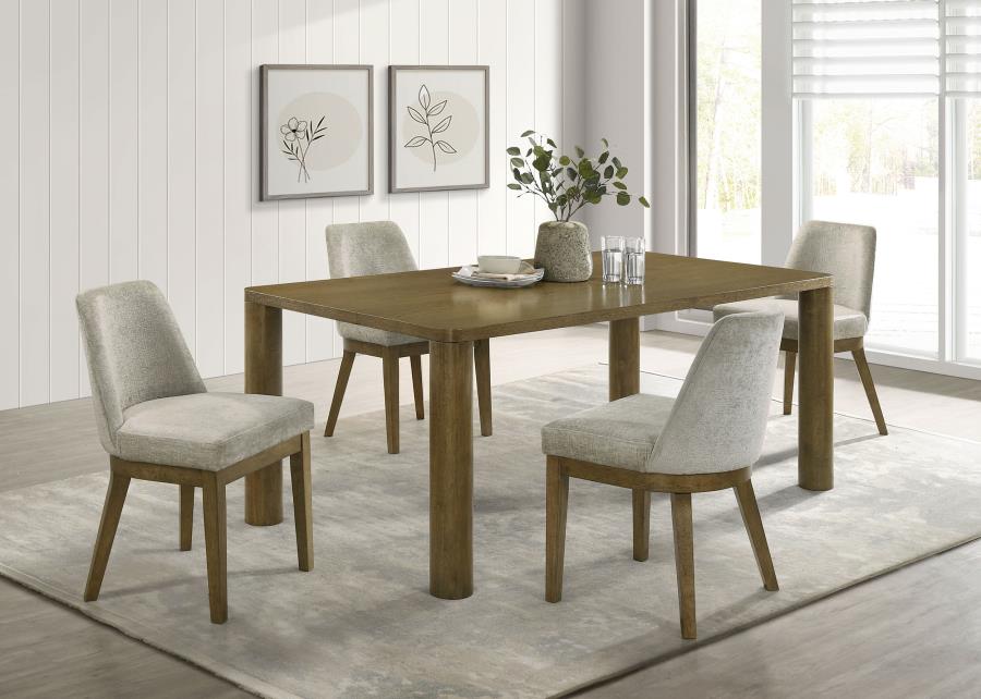 Comedor 5pzs CASTLEWOOD: Mesa + 4 sillas