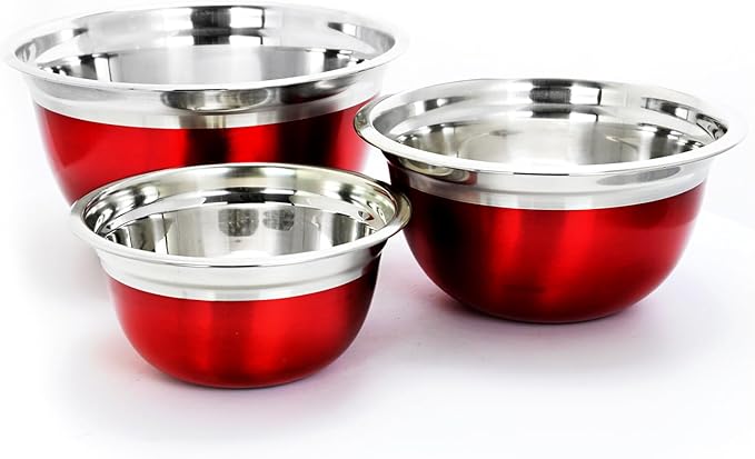 Mixing Bowls 3pz Rojo