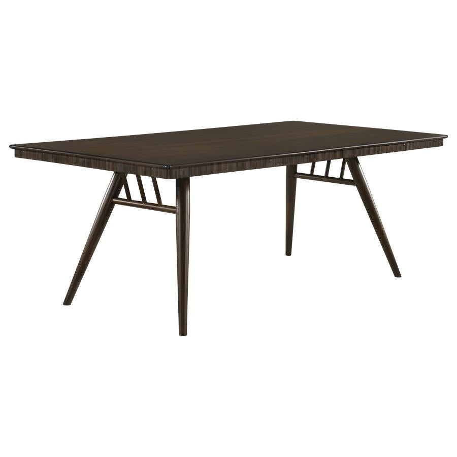 Mesa de comedor WES 203x106cm, nogal oscuro