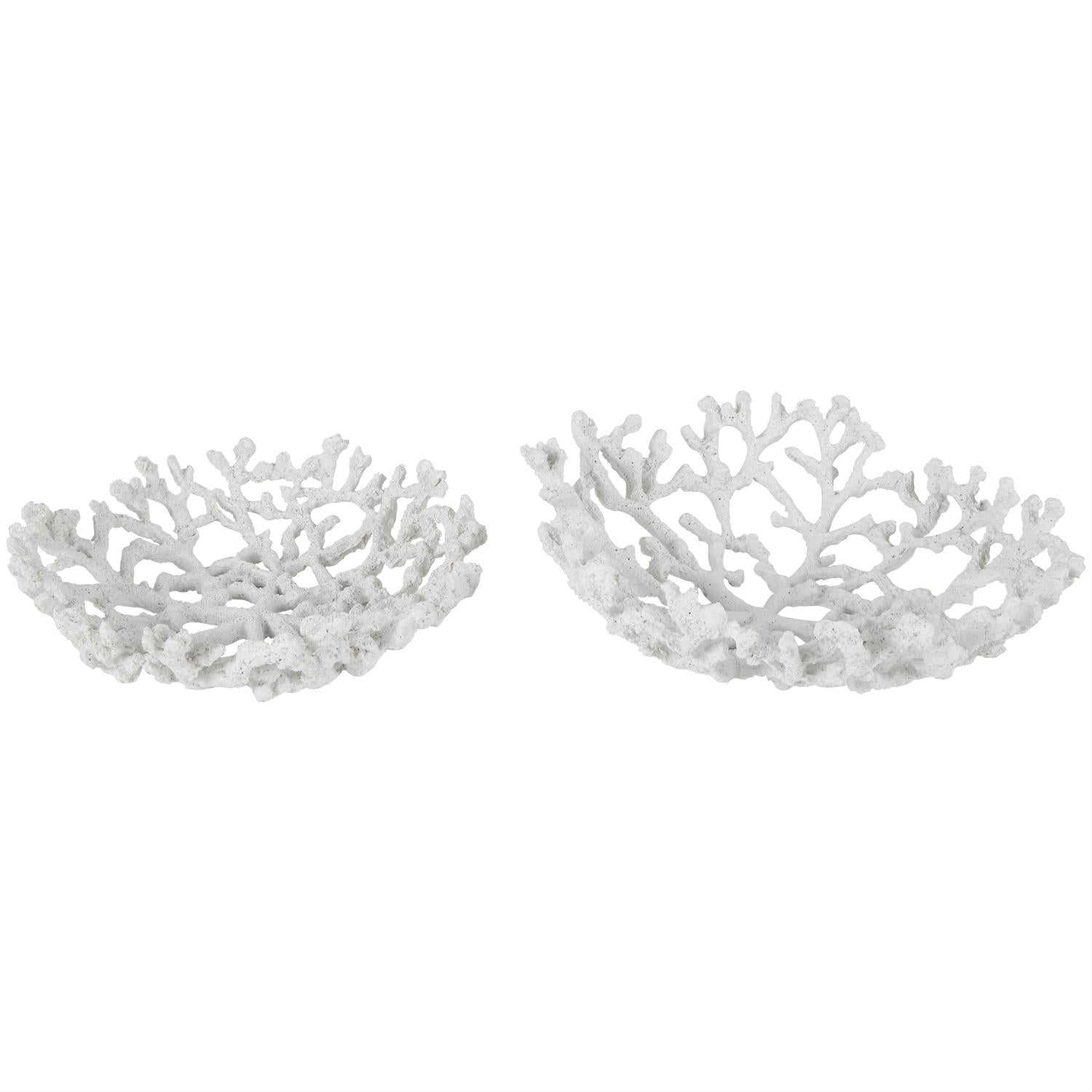White Resin Coral Textured Bow