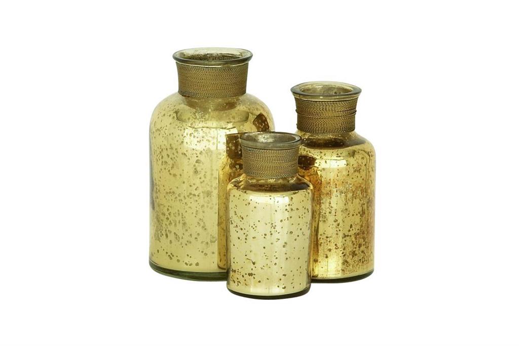 GLS MTL GOLD BOTTLE S/2 7, 8H