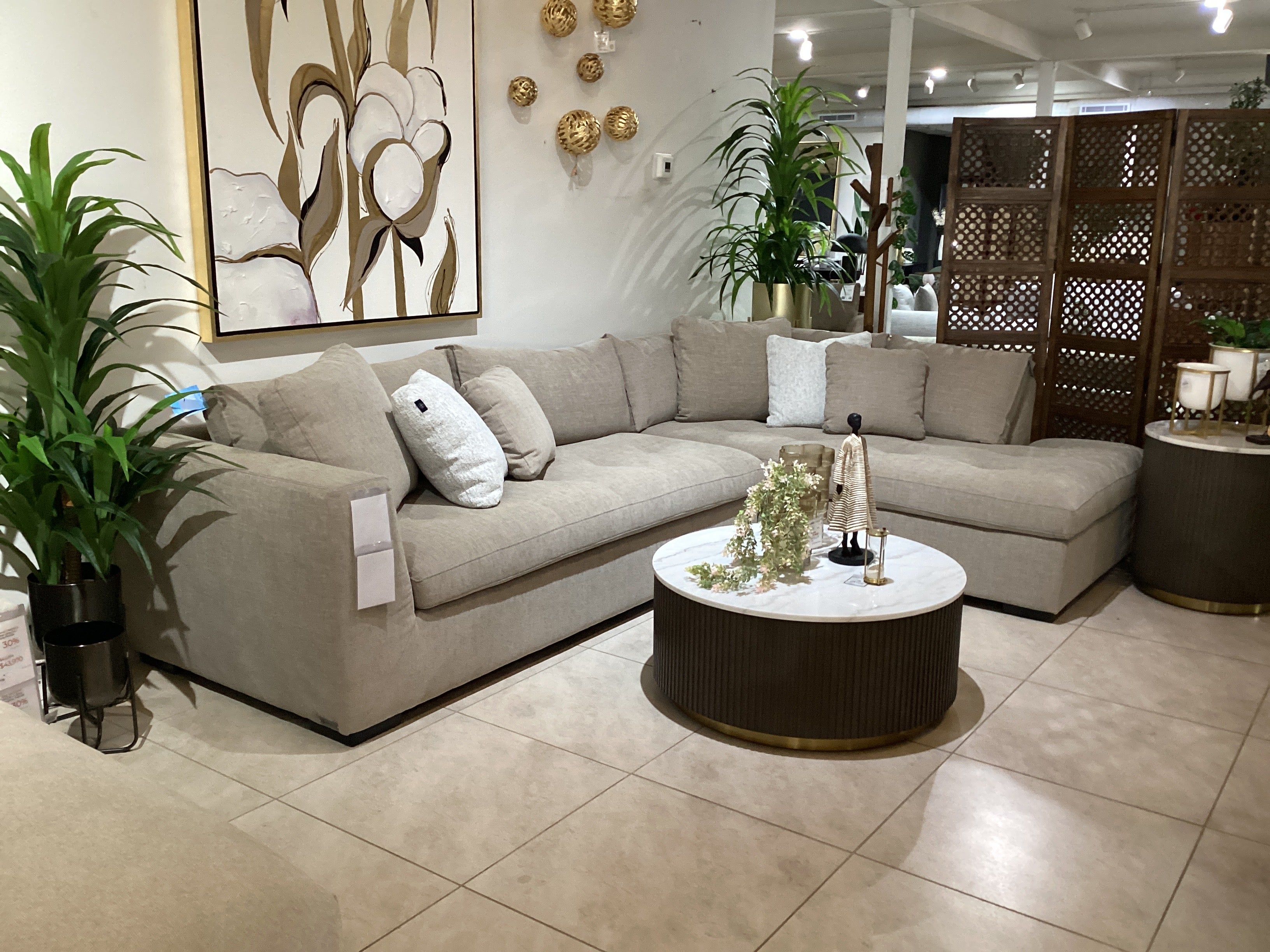 Sala Seccional BRALEY 2 pzs Chaise Derecho Bruno Sand
