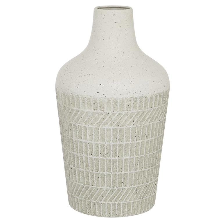 MTL VASE 8"W, 13"H