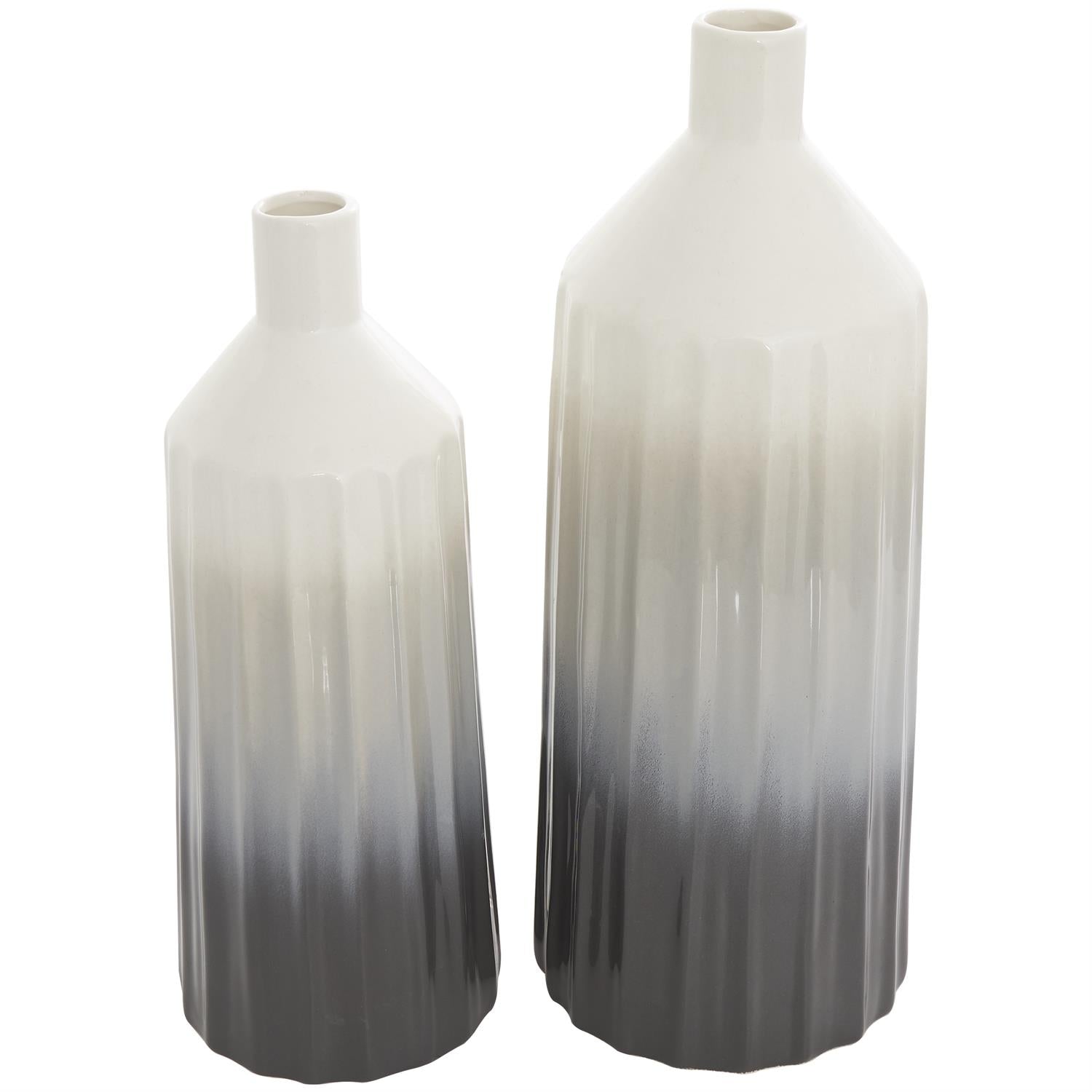 CER VASE S/2 16", 13"H
