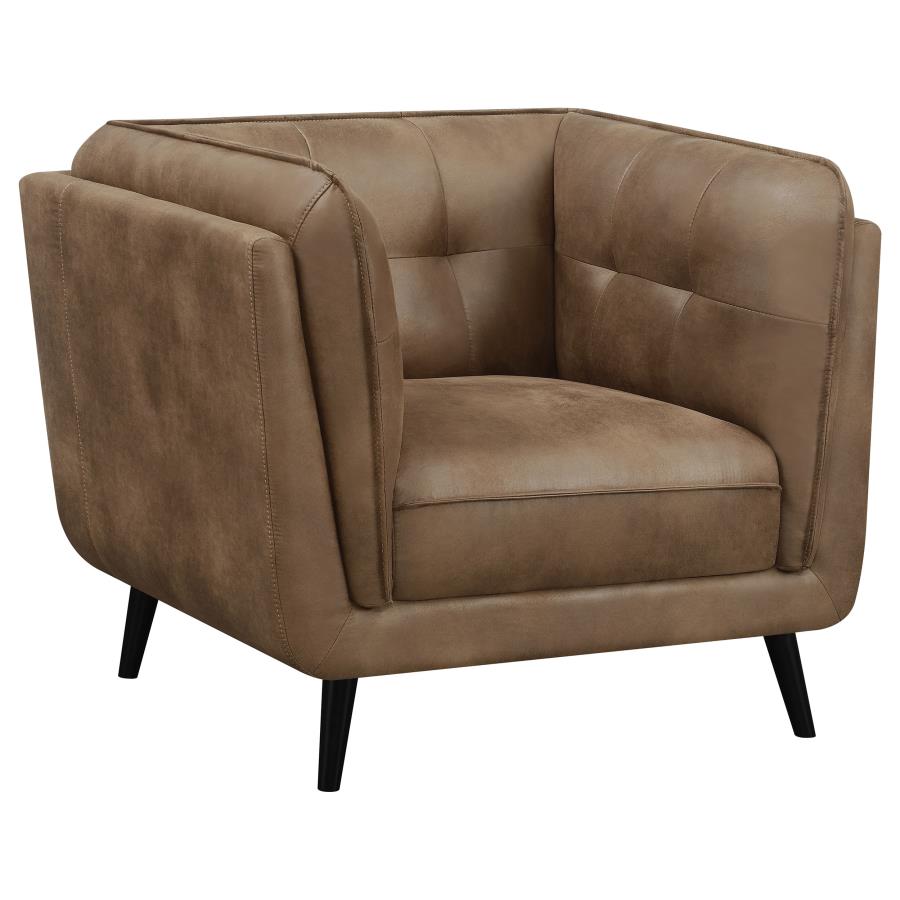 Sillón individual THATCHER, café
