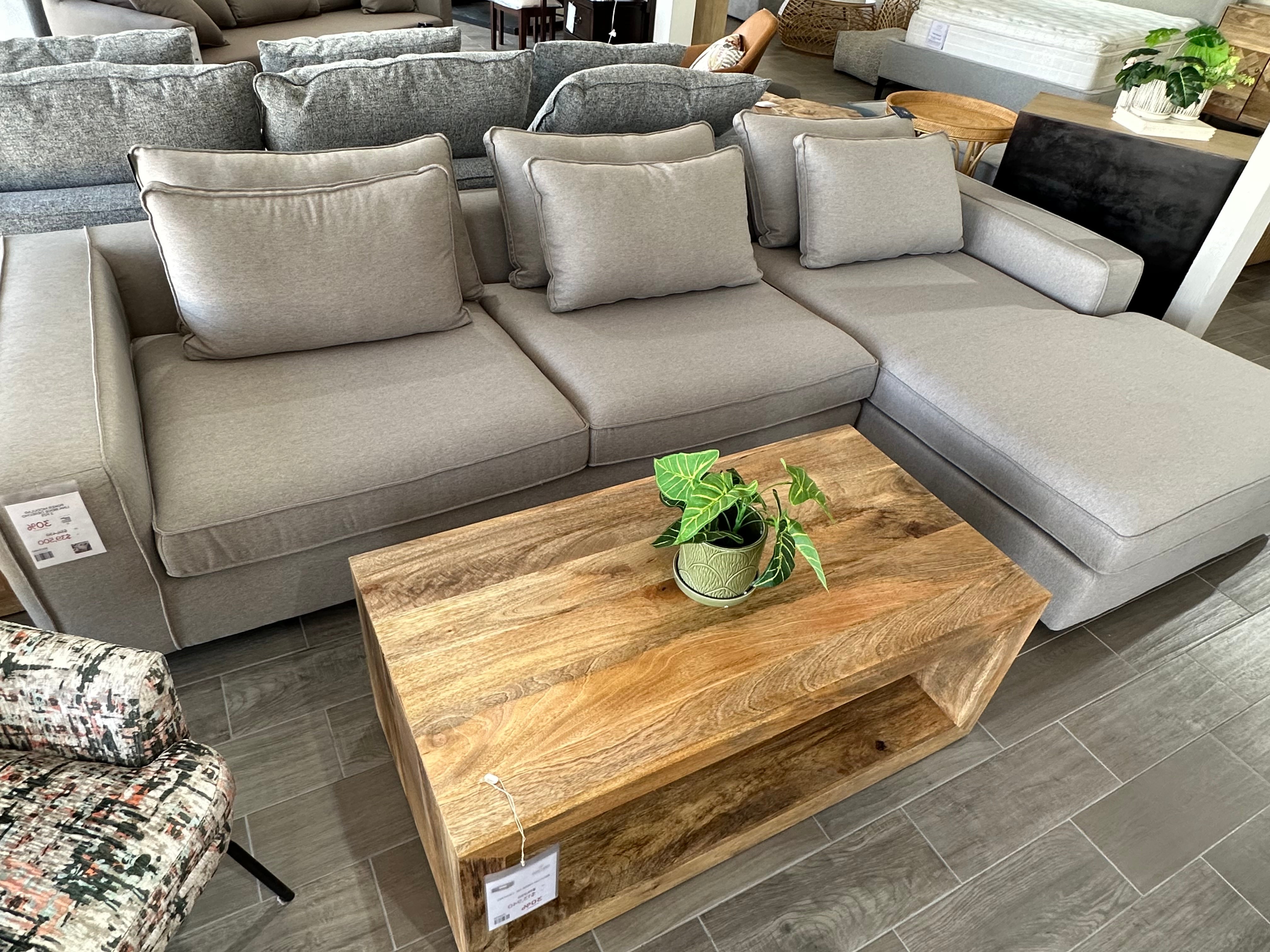 Sala Seccional POKER MODULAR 2 pzs Chaise Derecho Link beige