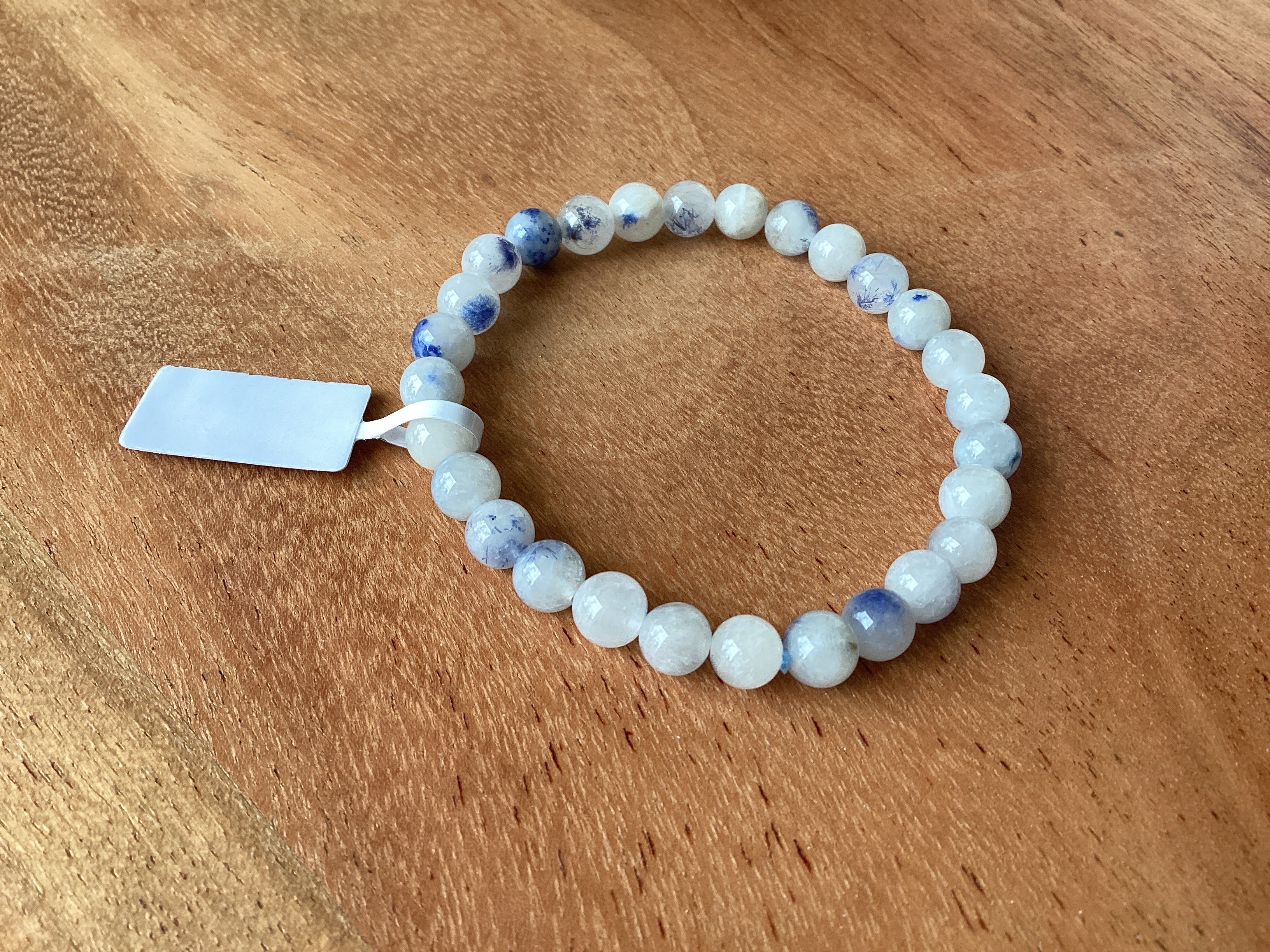 Pulsera de Dumortierita con Cuarzo 6-7mm