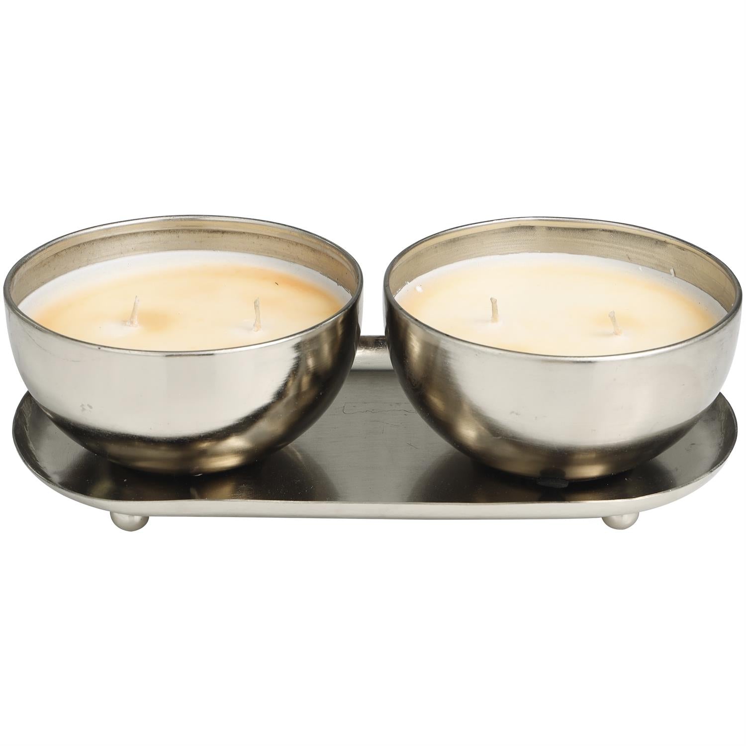 Vela 12 Oz 2Pz 2 Pavilos Silver Mtl Jasmine White Wax