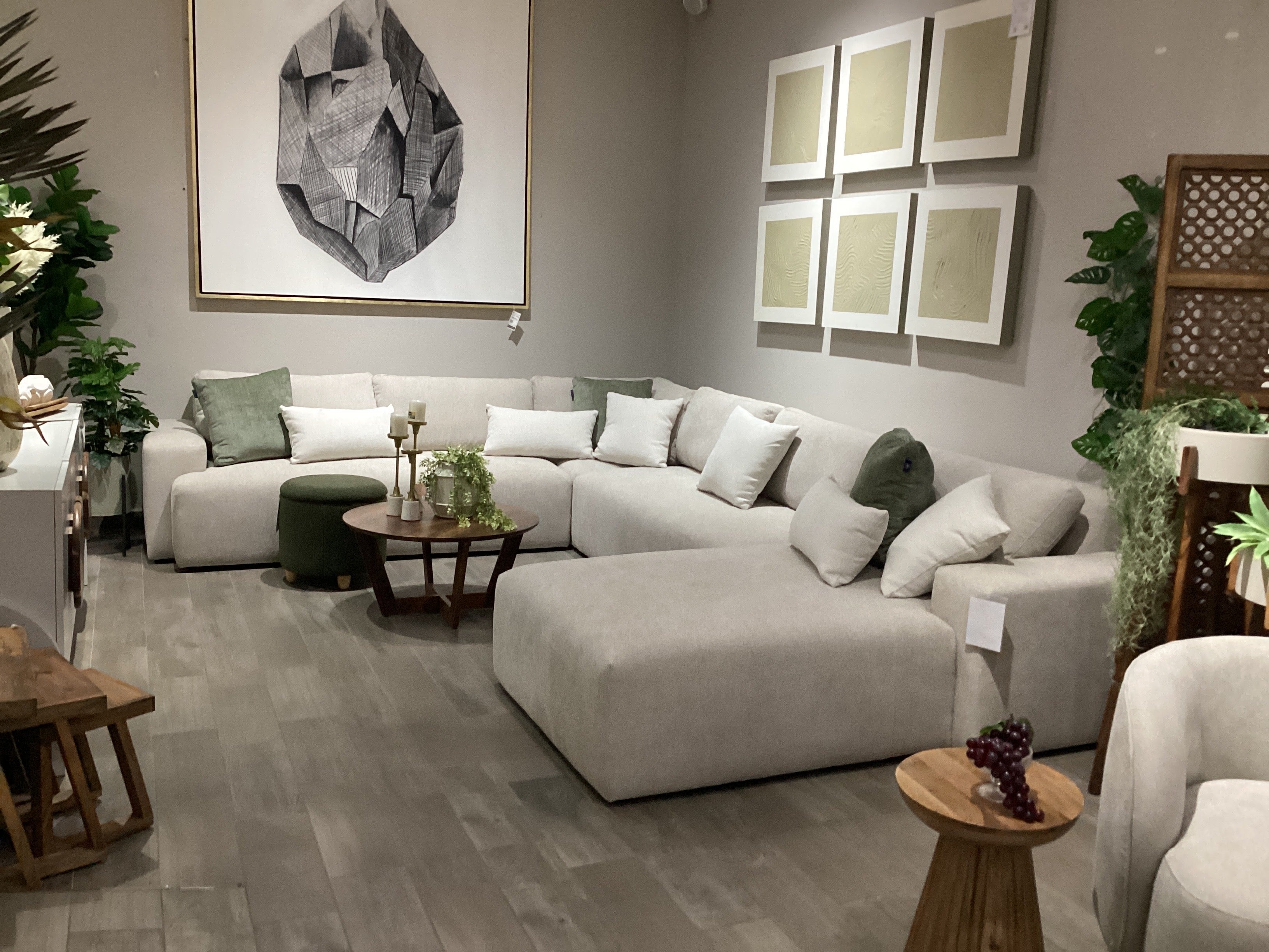 Sala Seccional CANDELA 4 pzs / Grandora Pebble