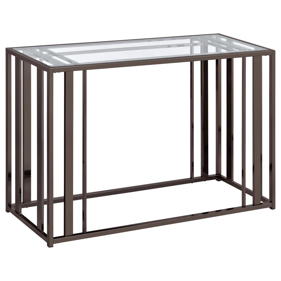 Mesa consola ADRI 120x40cm, Níquel