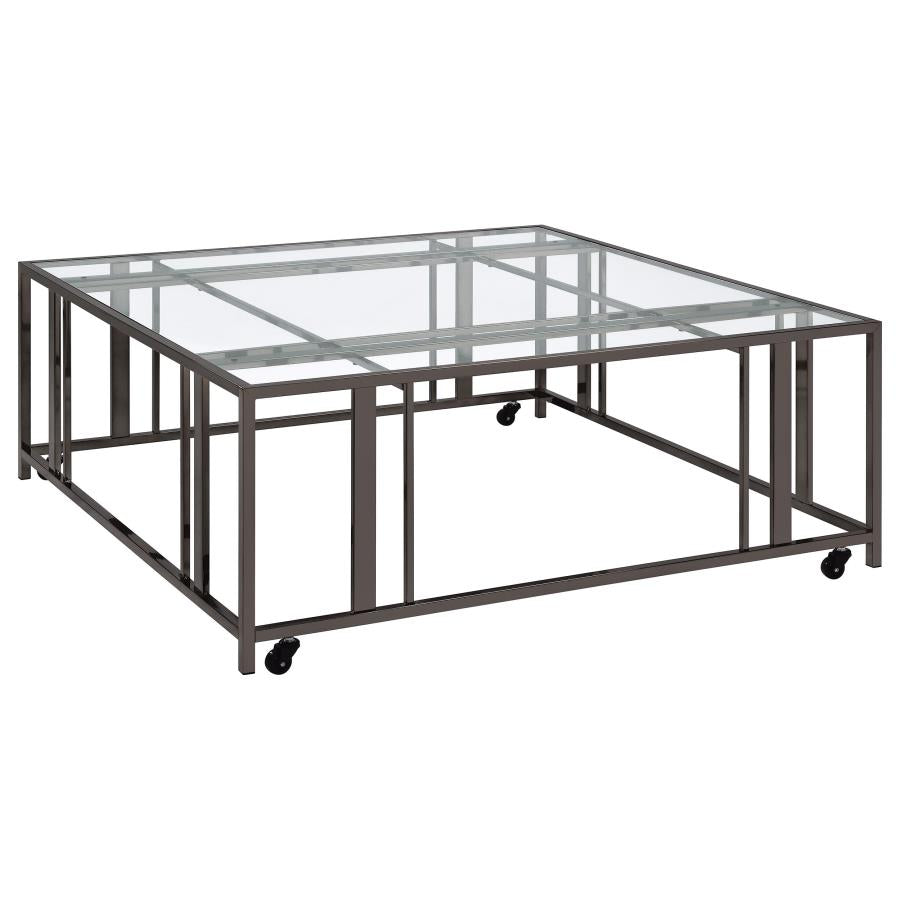 Mesa de centro ADRI 120x120cm, Níquel