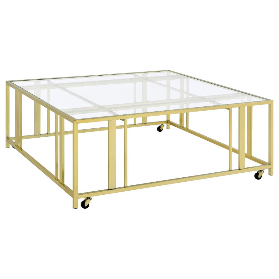 Mesa de centro ADRI 120x120cm, Gold