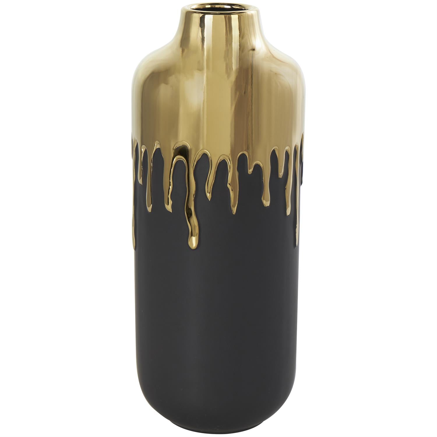 CER VASE 5"W, 14"H
