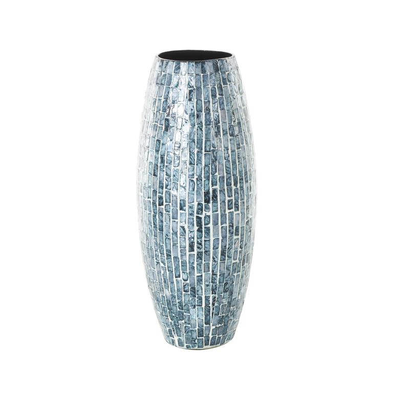 MOP LACQUER VASE 8"W, 19"H