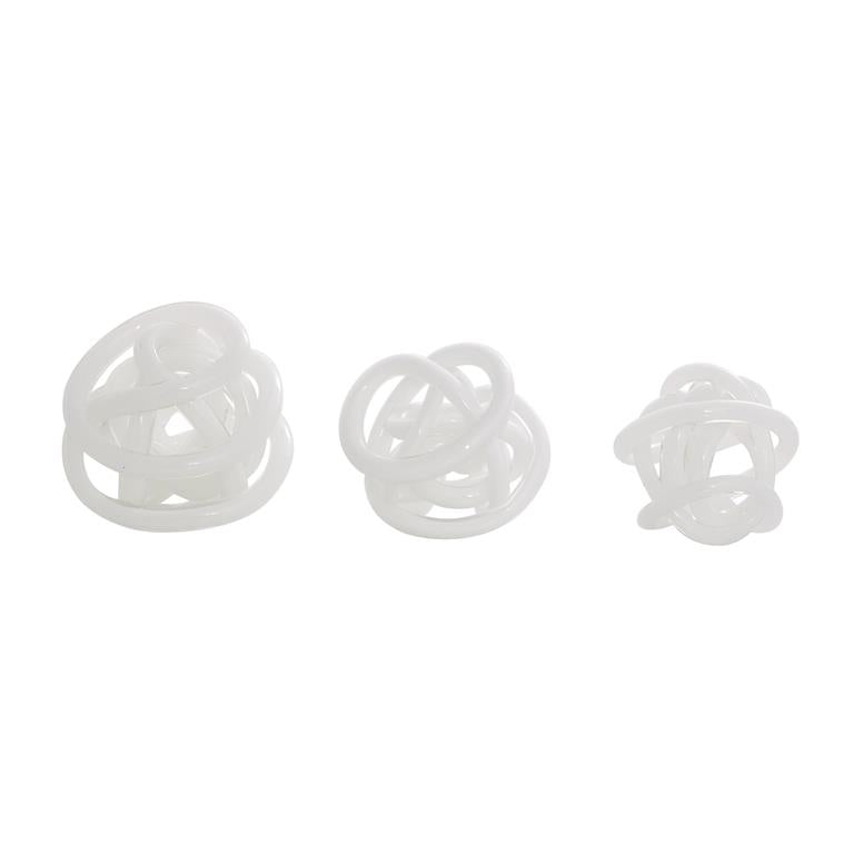 GLASS ORBS S/3 5, 4, 4W