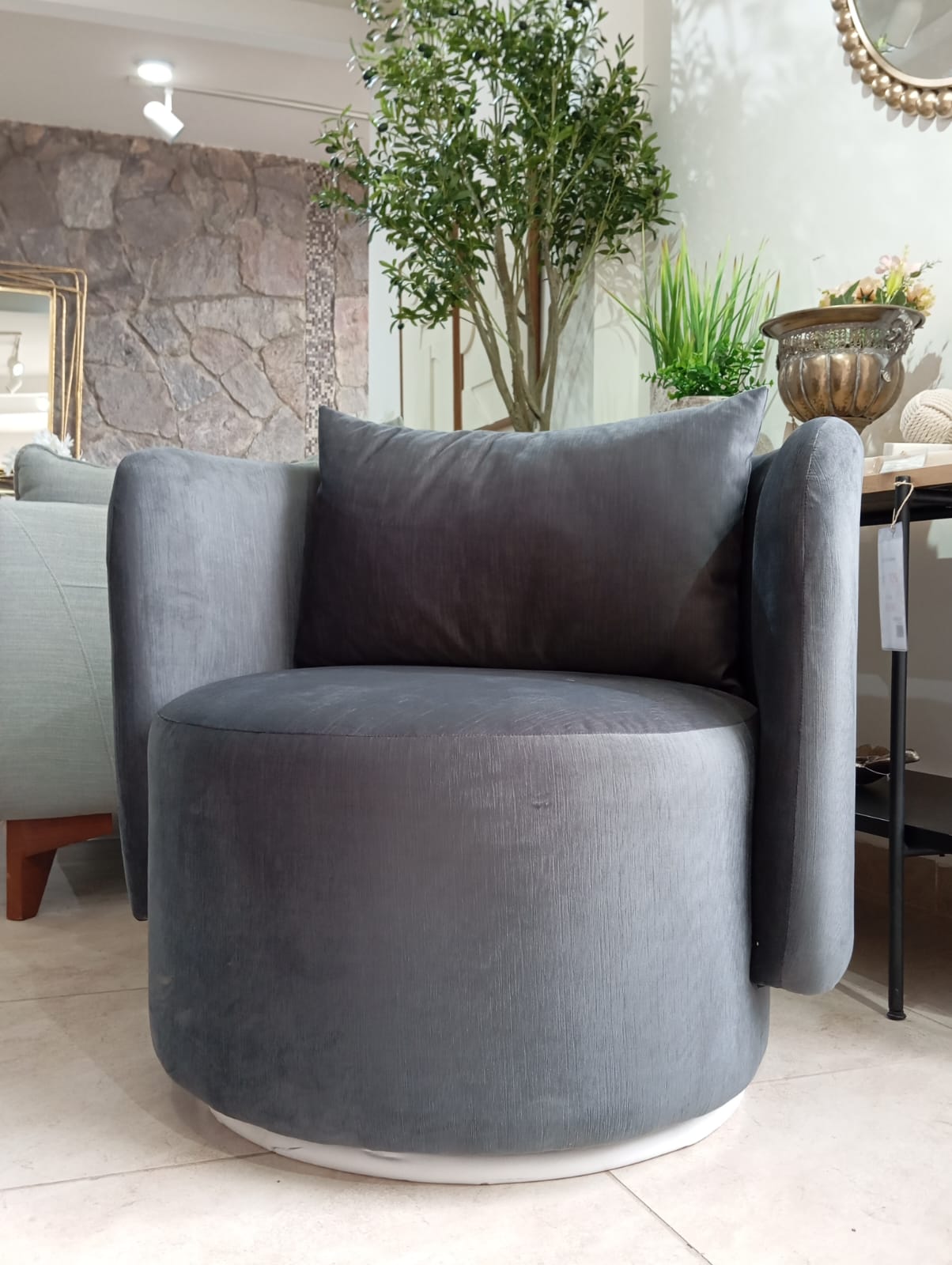 Sillón individual S94 Segovia Charcoal