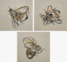 Cuadros BEES set de 3 90x90