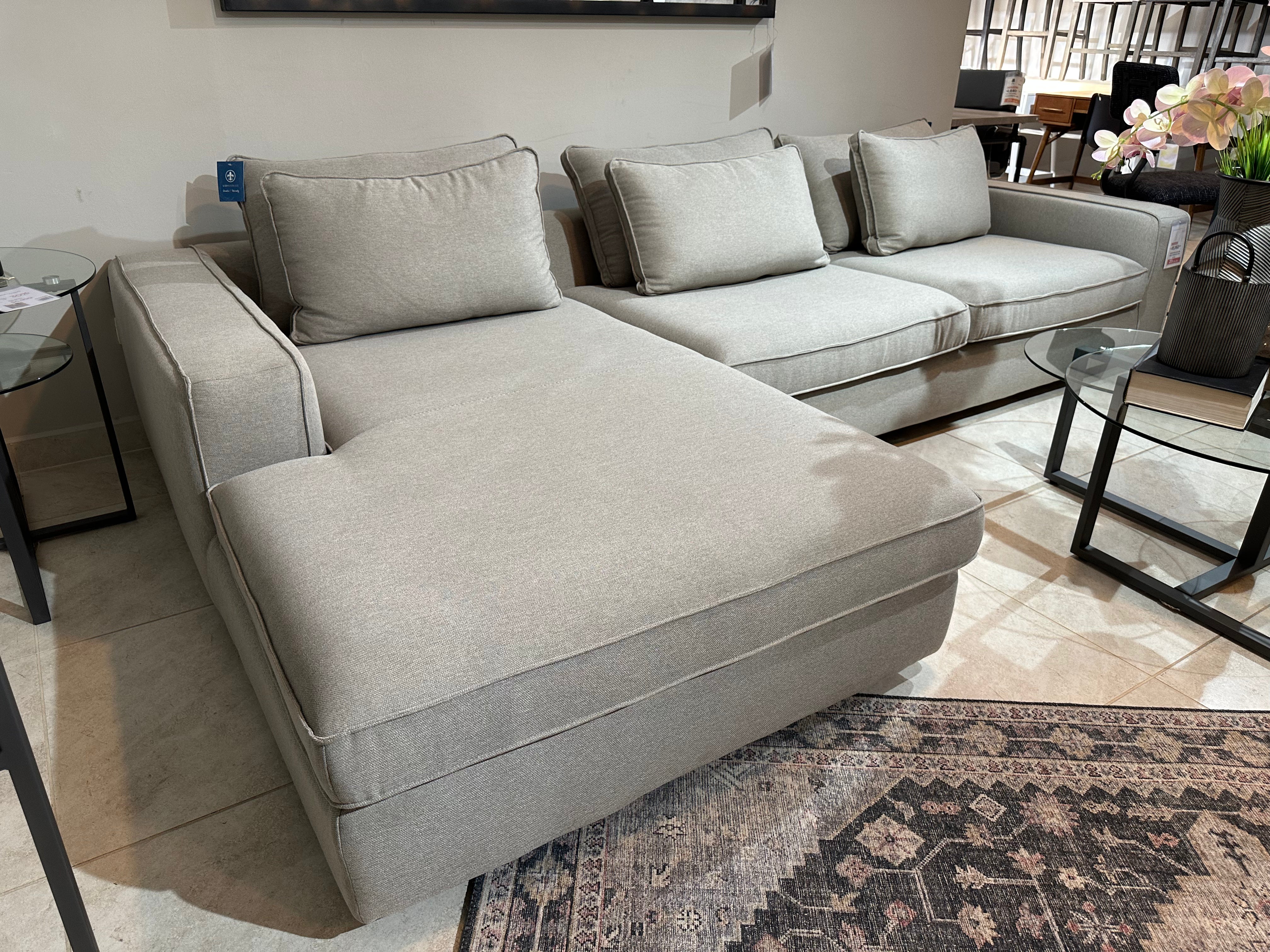 Sala Seccional POKER MODULAR 2 pzs Chaise Izquierdo Link beige