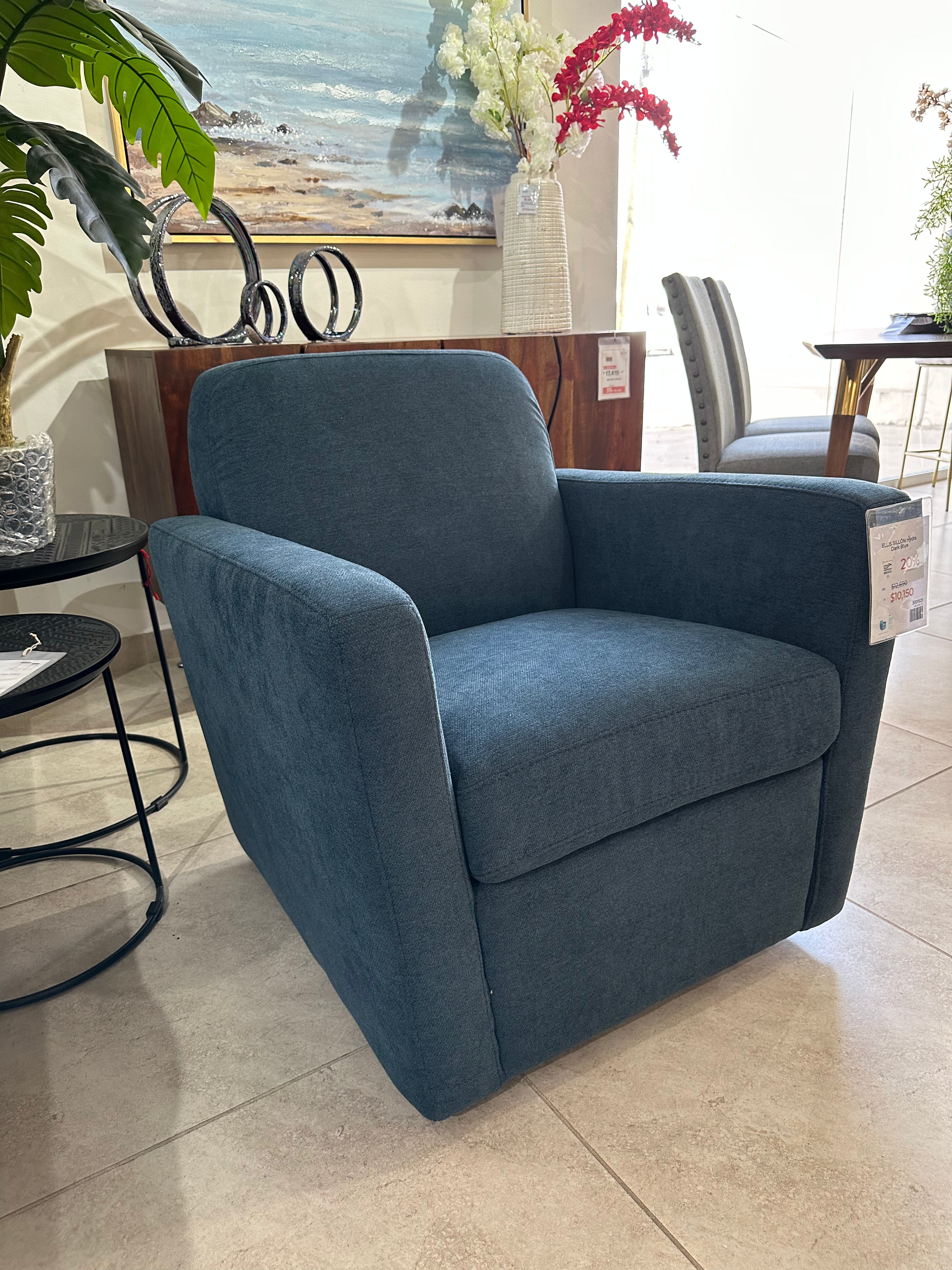 Sillón giratorio ELLIS Hydra Dark Blue