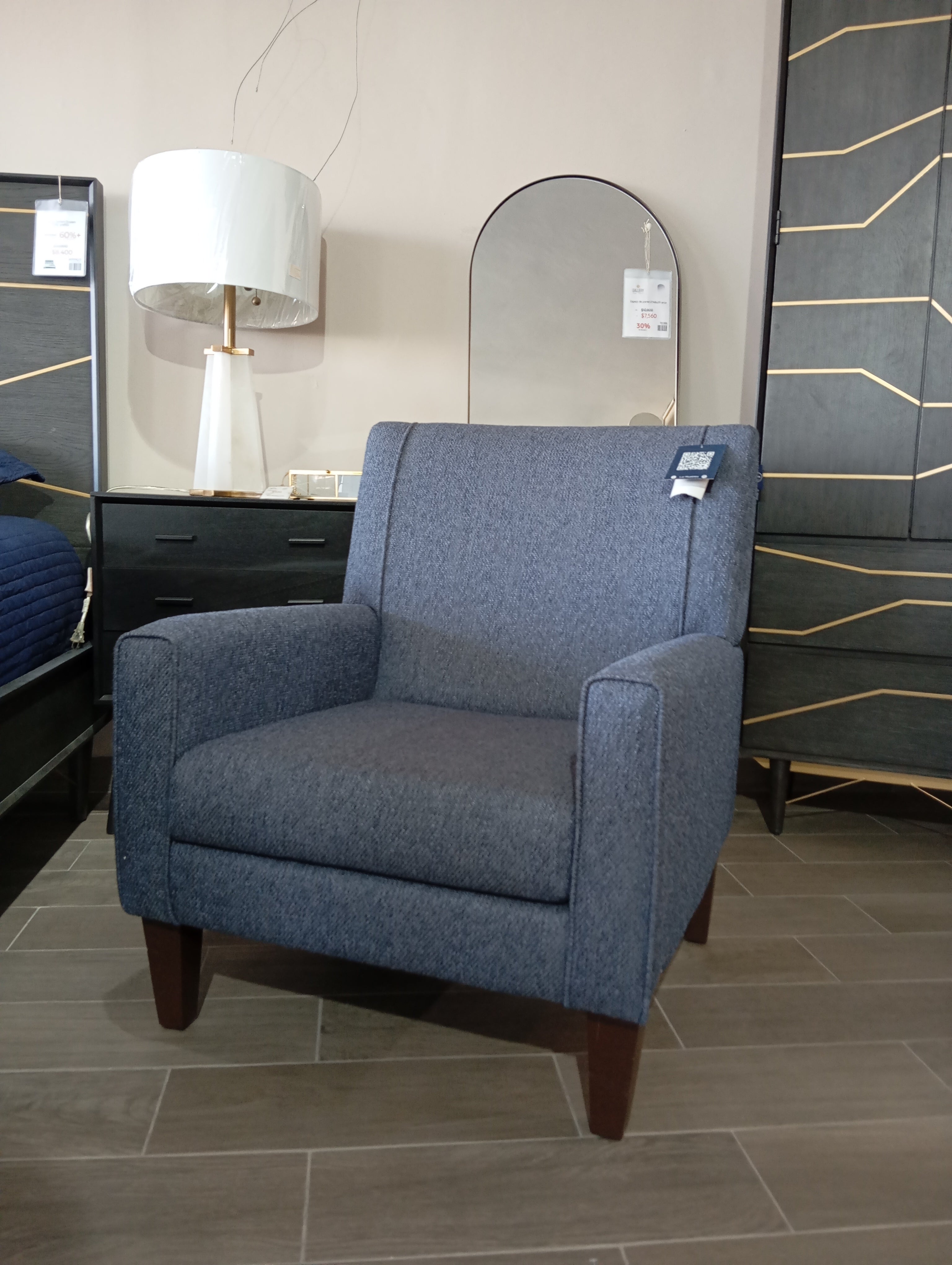 Sillón individual MATTI Tanqueray Blue