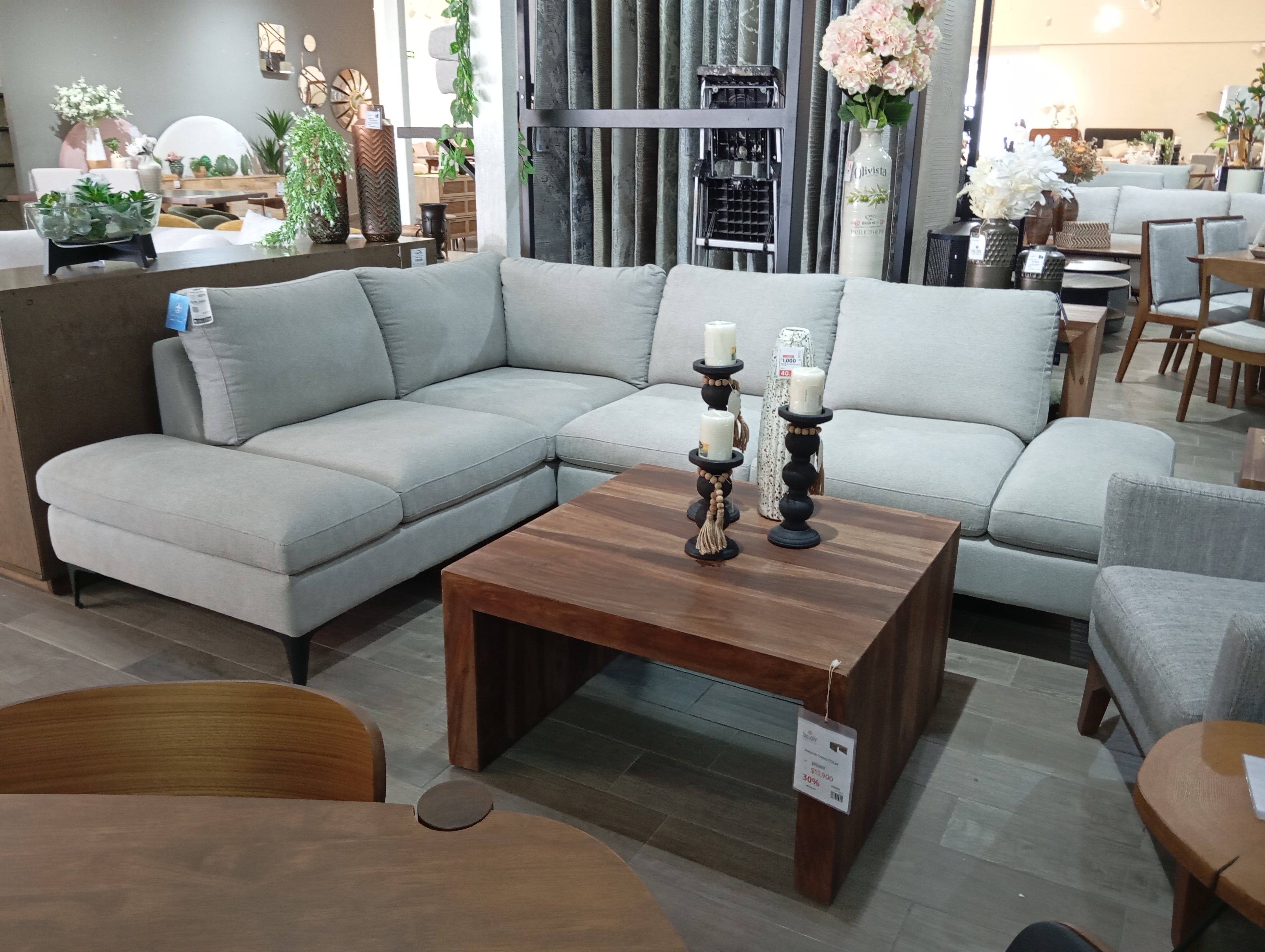 Sala Seccional TENBY 2pzs izq/ Hidra Light Grey