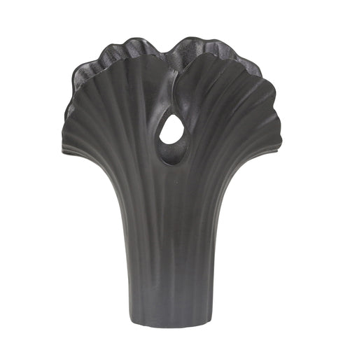 ALUMINUM 13 VASE, BLACK