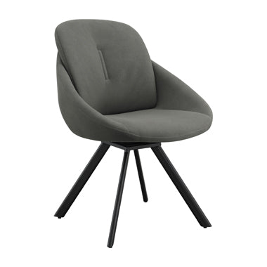 Silla giratoria MINA, Charcoal