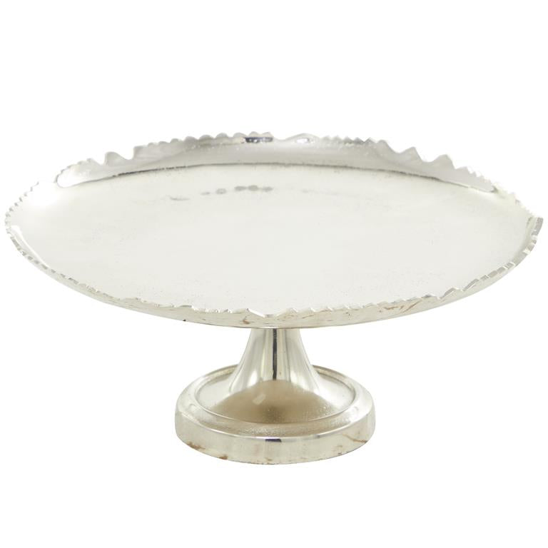 Silver Aluminum Cake 14X13X6"H