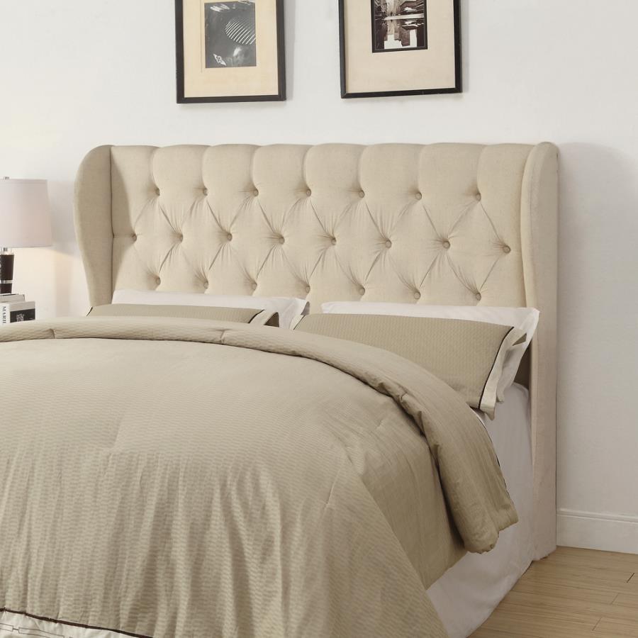 Cabecera tapizada MURRIETA King (US), Beige