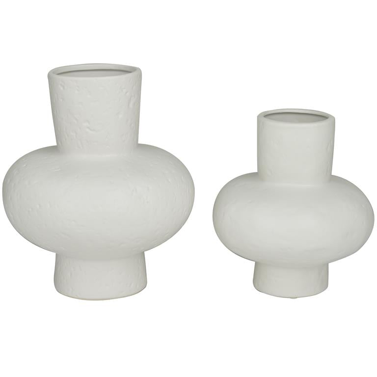 White CeramIC Vase 2Pk