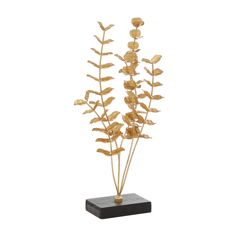 ESCULTURA METAL DORADA 10X21"