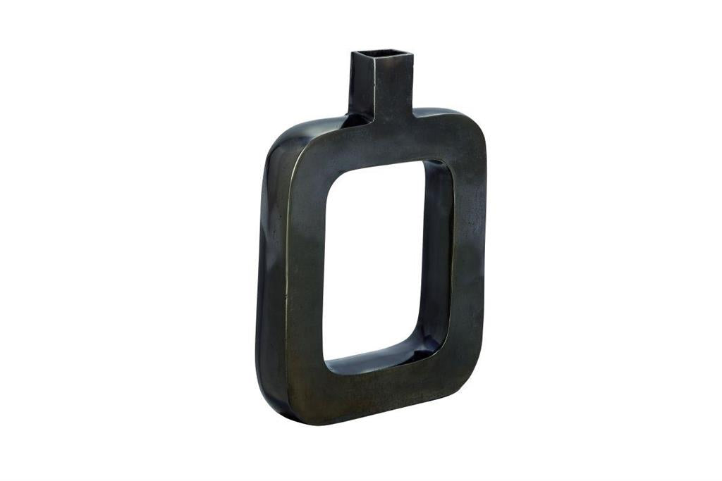 Jarron Aluminio Negro