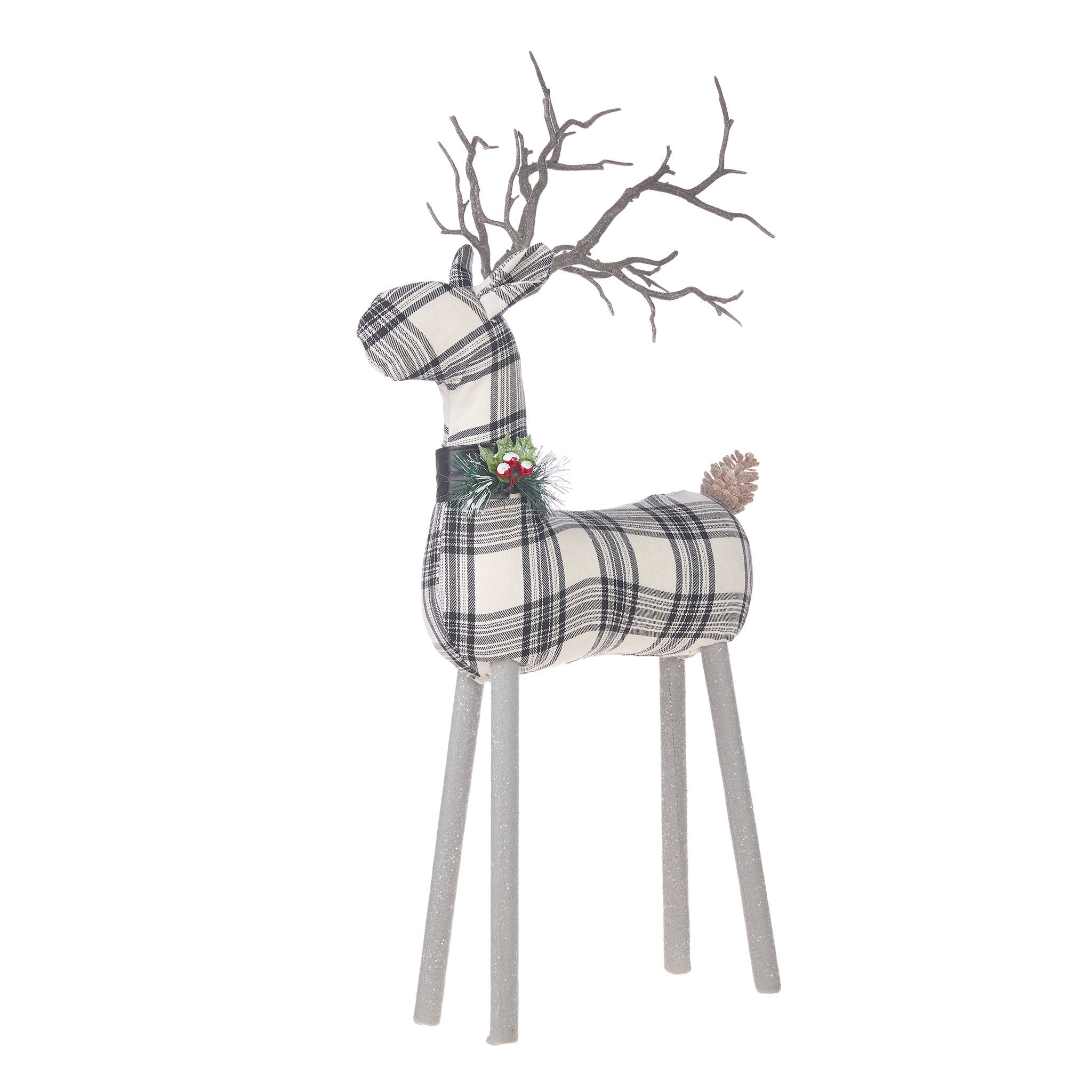 Venado A Cuadros Winter Botanicals 27.5" RAZ Imports 4016134 048893161194