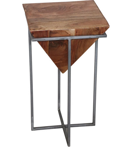 Mesa Pirámide de Hierro y Madera
