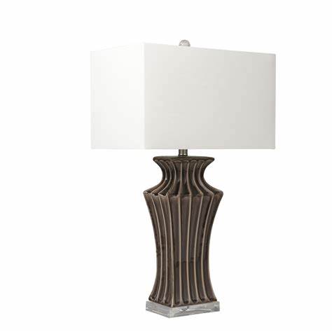LÁMPARA DE MESA CERAMIC 29" FLUTED URN