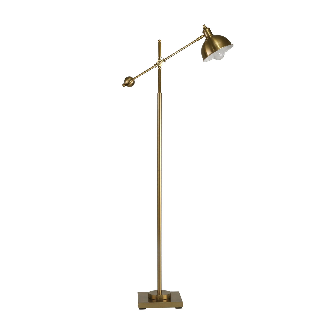 LÁMPARA DE PISO MTL 59"PIVOT ARM GLD