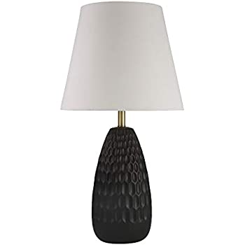 LÁMPARA DE MESA CERAMIC 32" ACORN BLACK