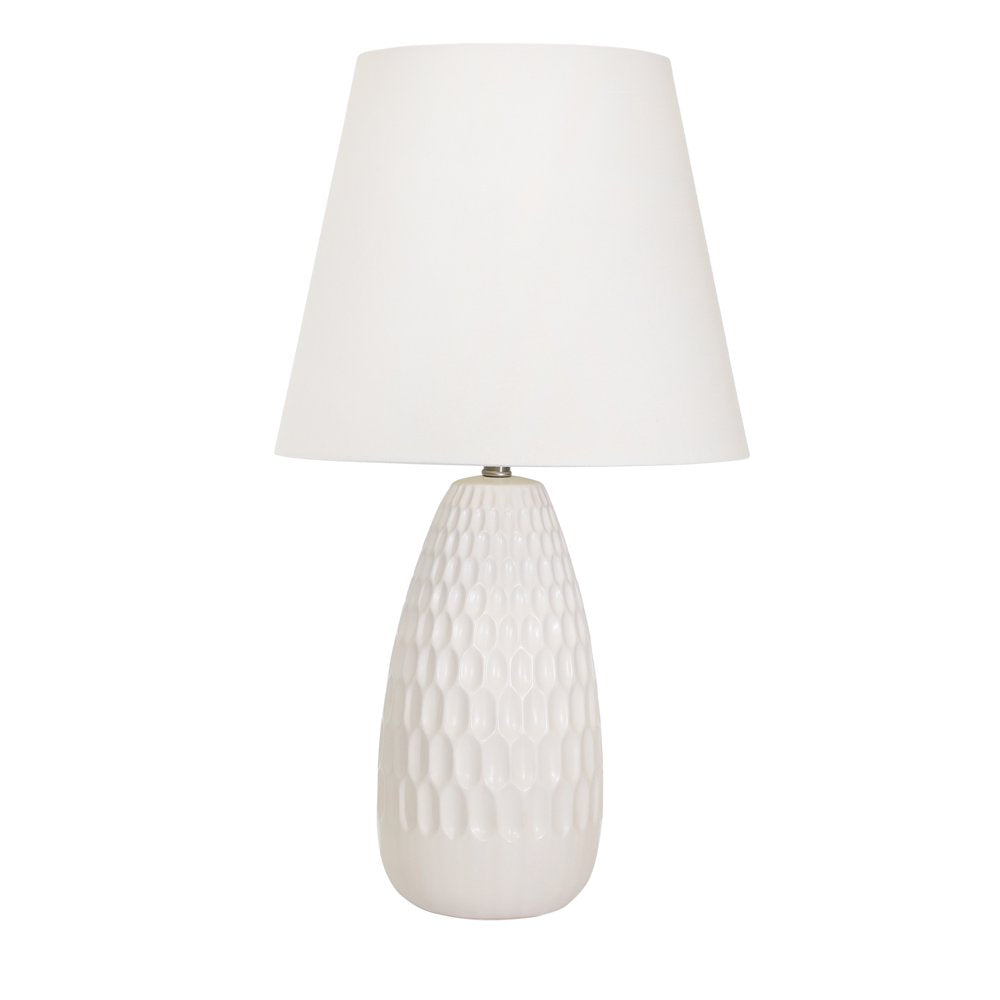 LÁMPARA DE MESA CERAMIC 32" ACORN WHIT