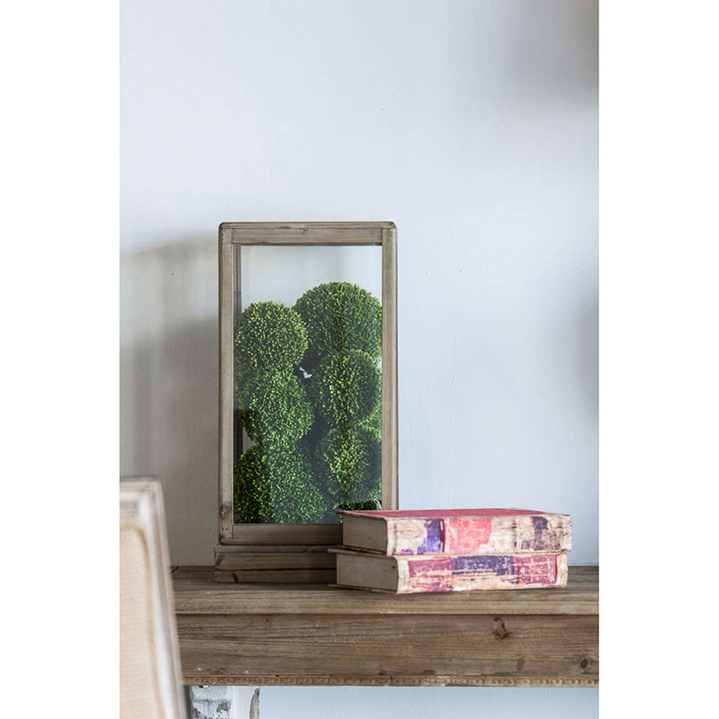 Esferas Decorativas Apariencia Boj Natural 3 Pz