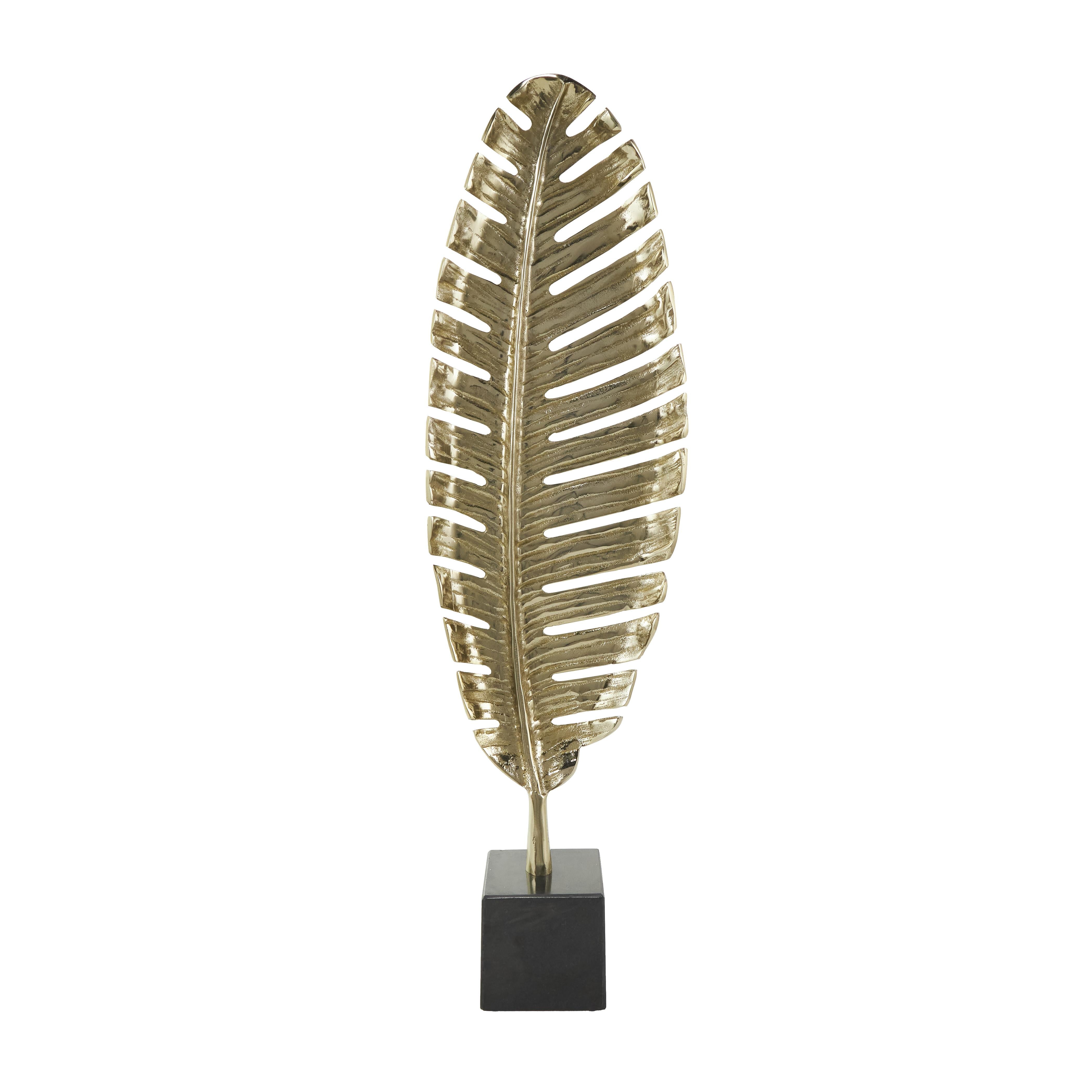 ALUM MRBL LEAF SCLPTR 9"W, 30"H