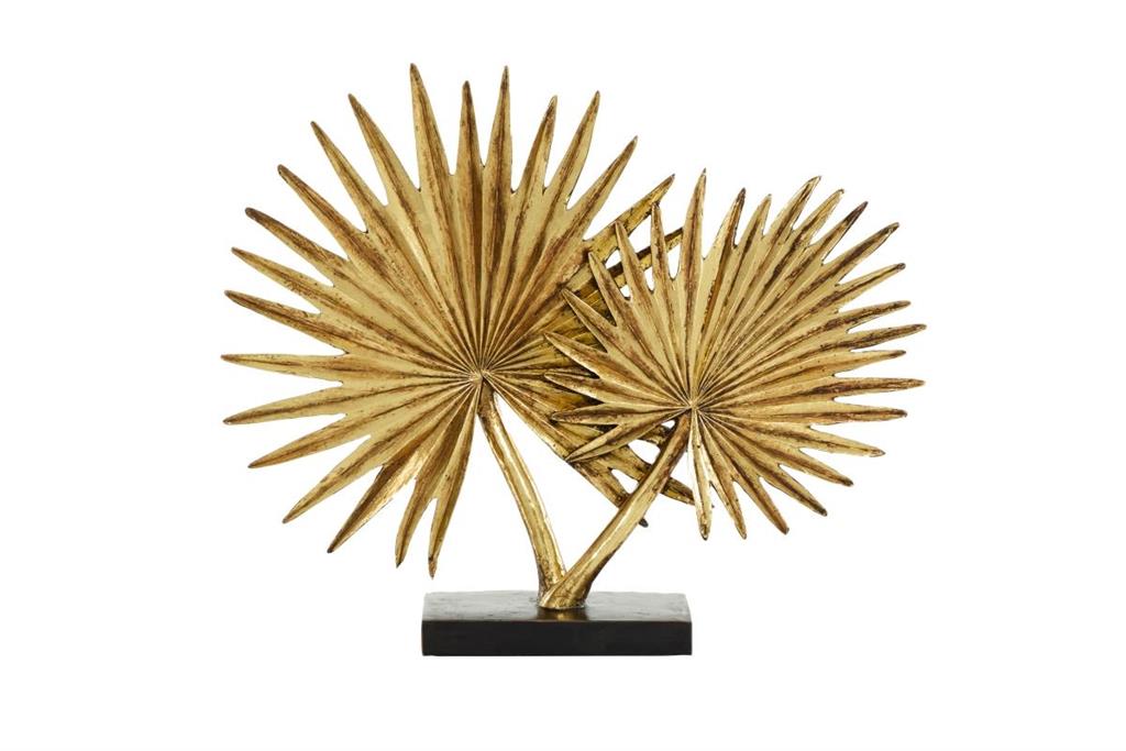 Escultura Hojas Doradas
