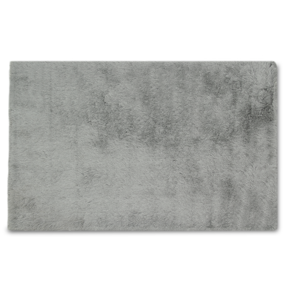 Tapete shaggy Hilos Plateado 160x230