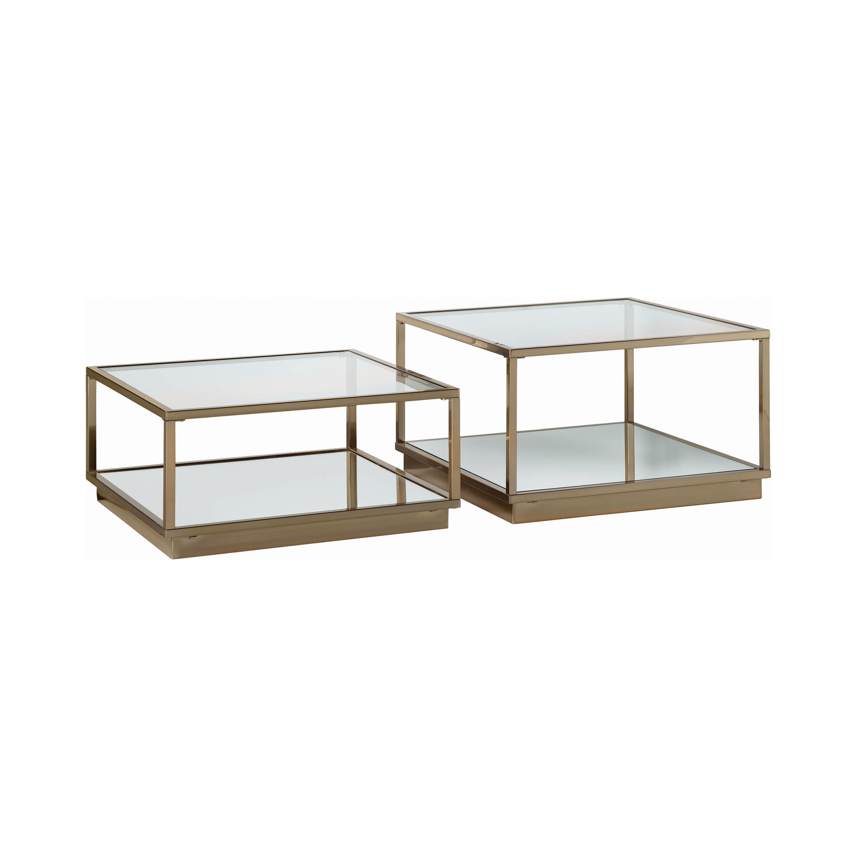 Mesas de centro ROSE BRASS 2pzs