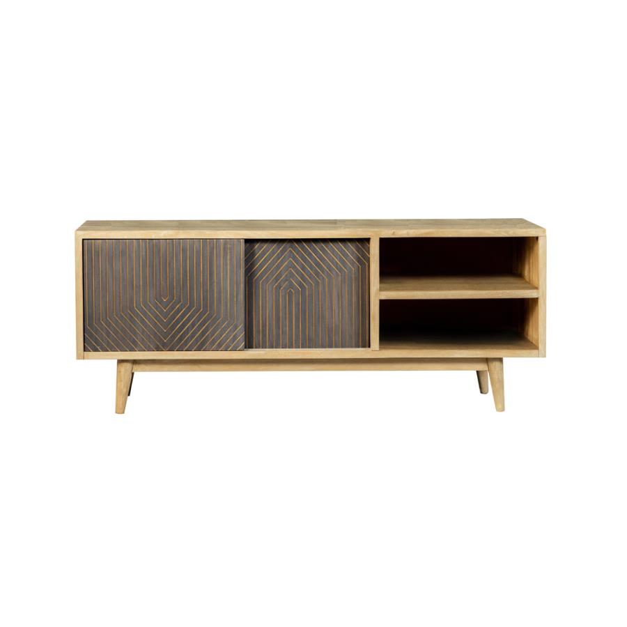 Mueblede tv 60" en madera mango, natural
