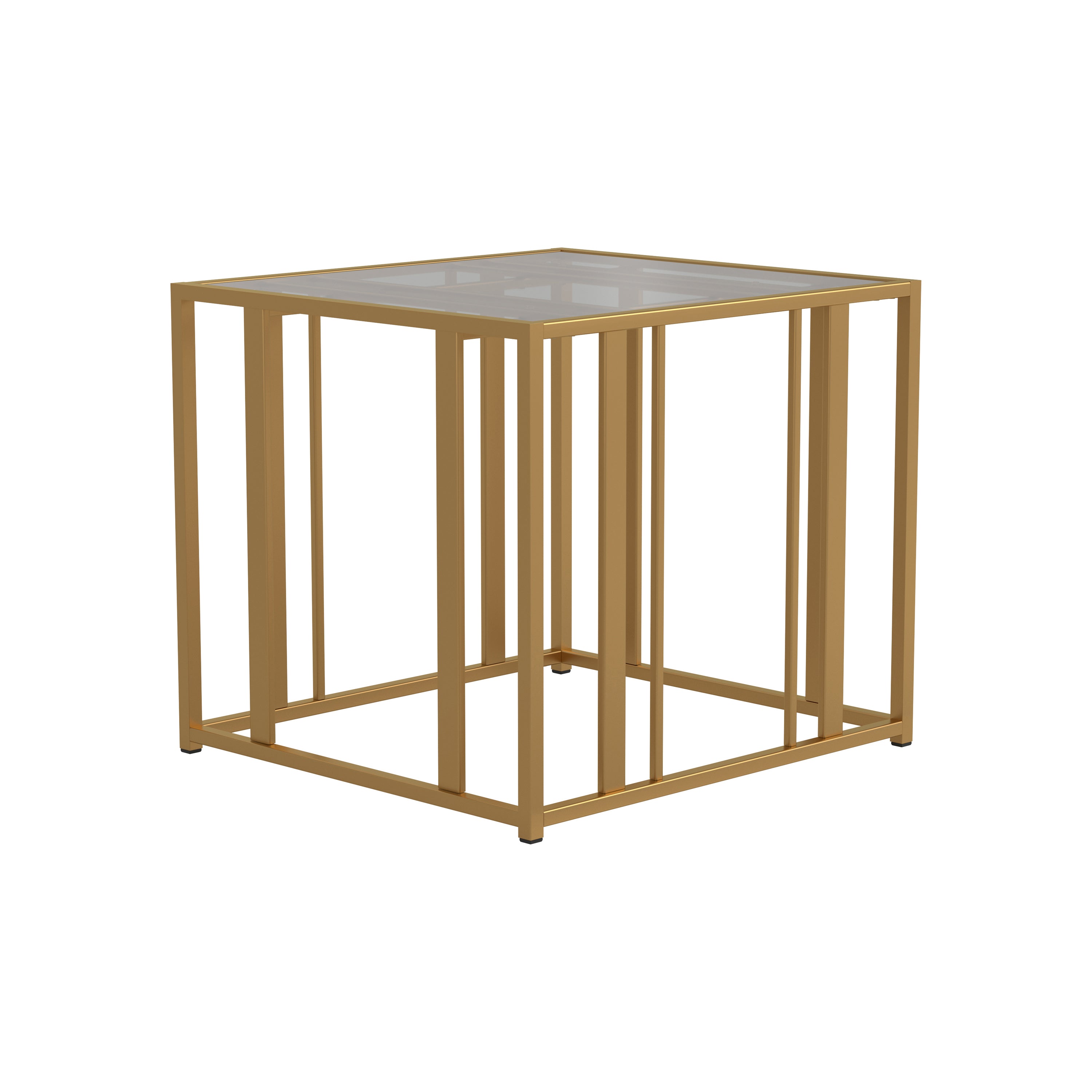 Mesa lateral ADRI 66x61cm, Gold