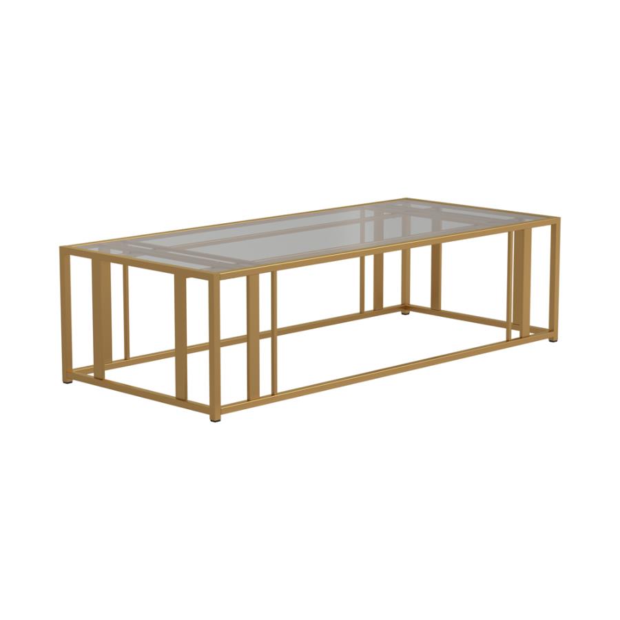 Mesa de centro ADRI 138x60cm, Gold