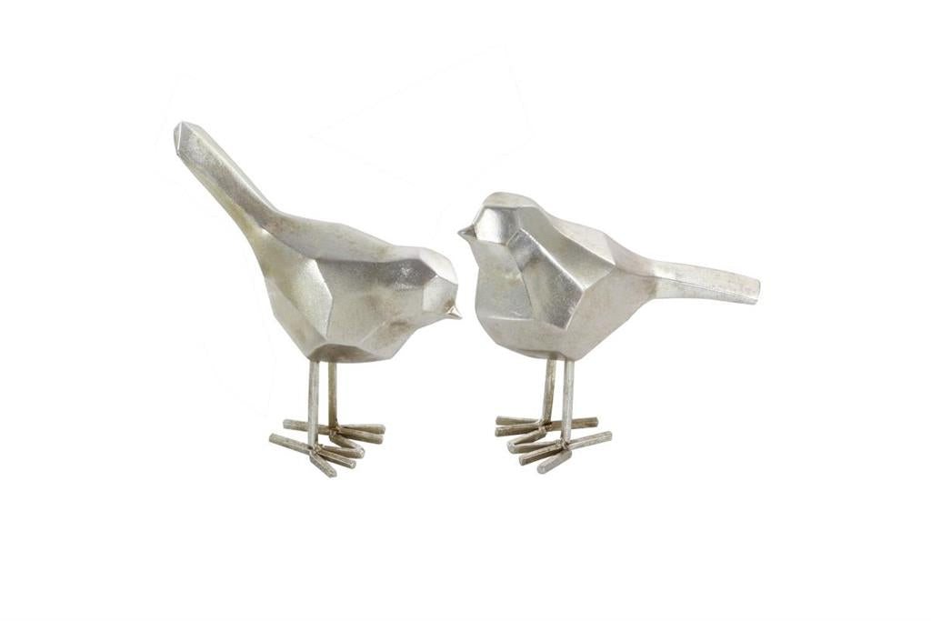Pajaros 2Pzas Silver 7", 8"H