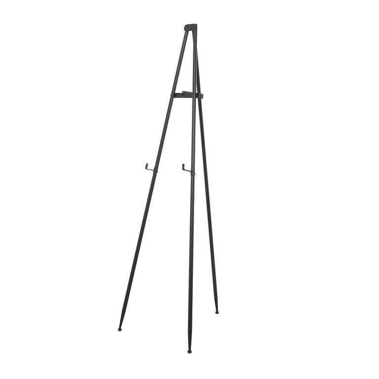 Black Metal Traditional Easel, 24" x 17" x 70"
