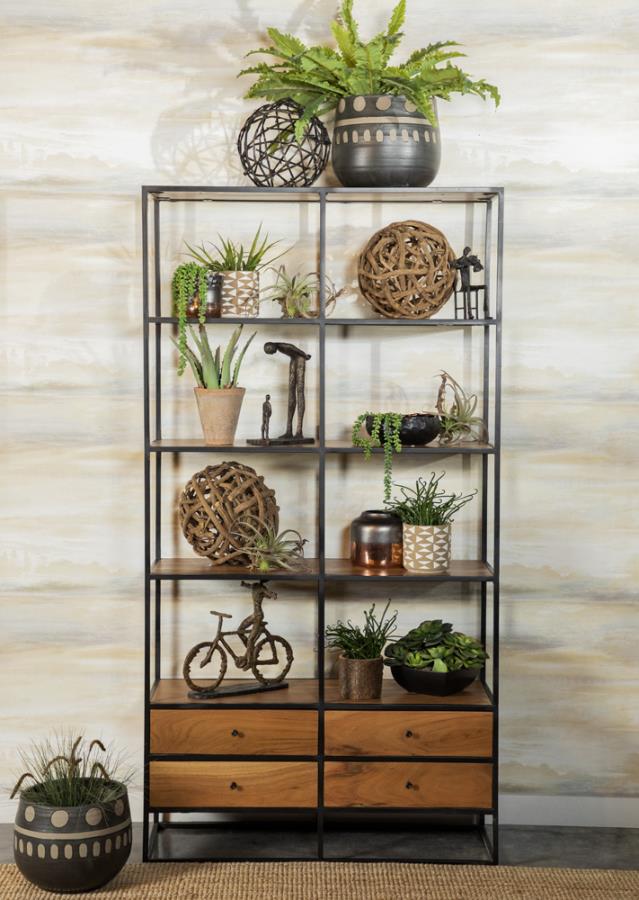 Librero ETAGERE de Acacia, natural