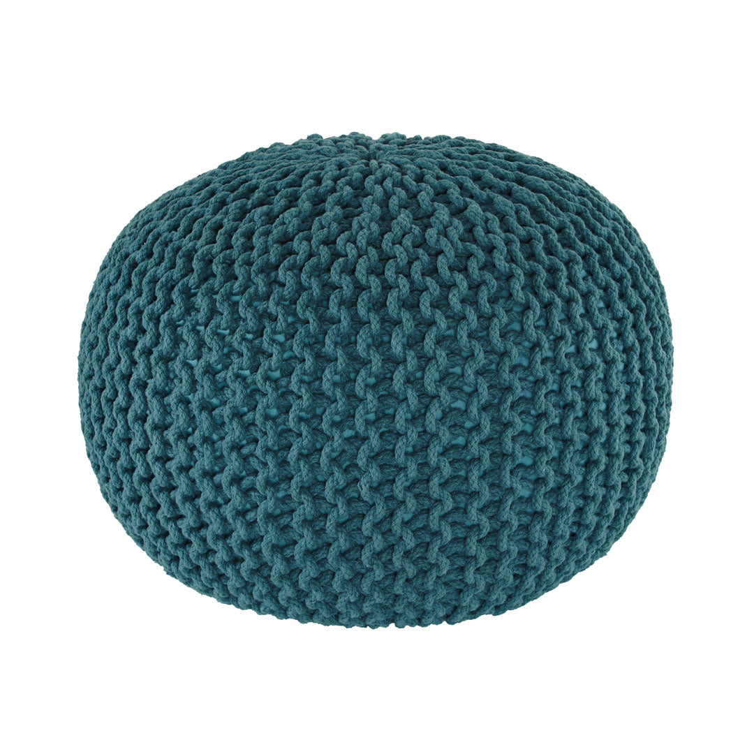 Pouf tejido Turqueza /Última Pieza